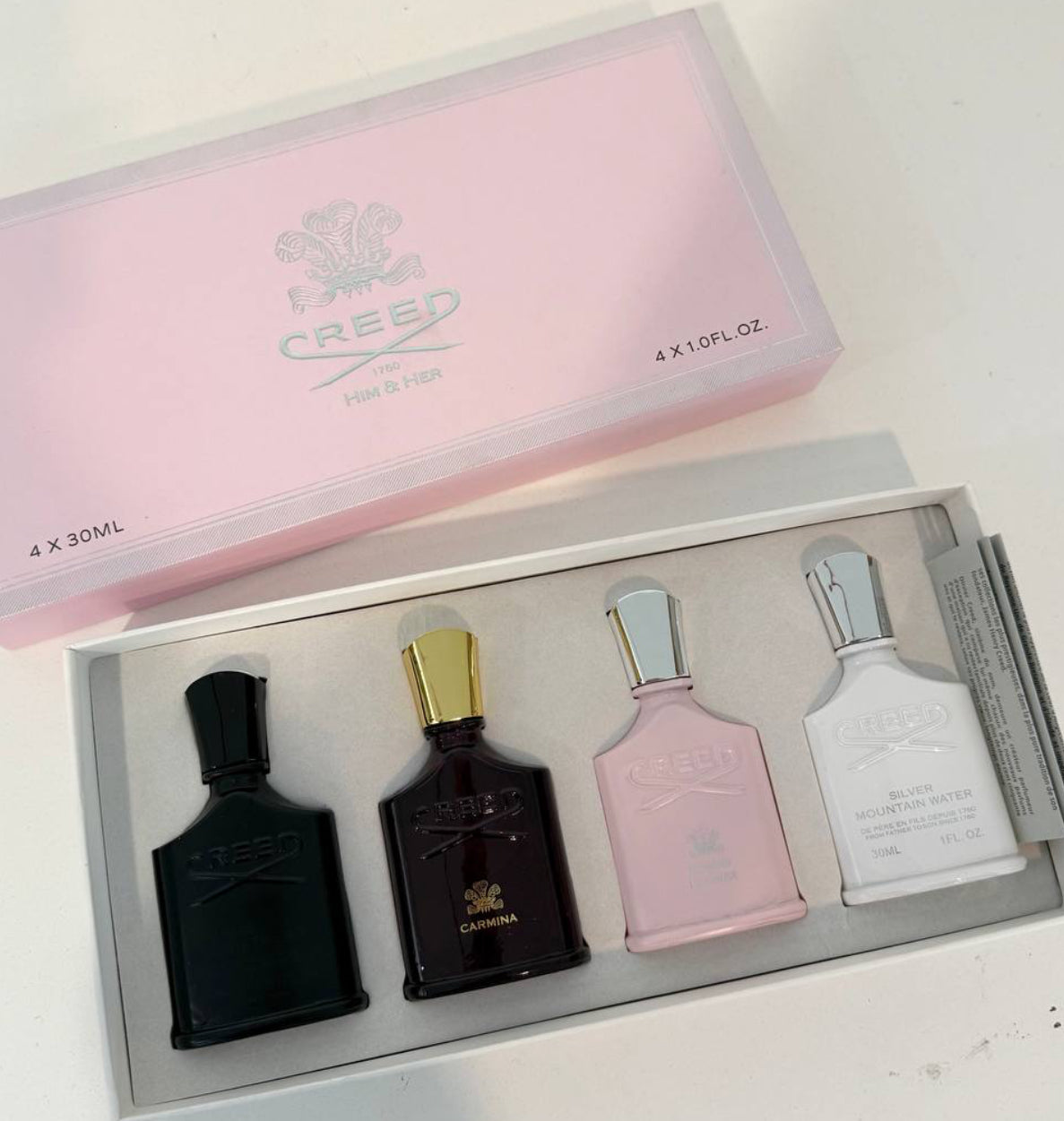 Creed Him & Her Miniature Gift Set (4x30ml) – 100% Authentic | Unisex