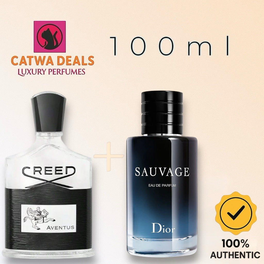 Creed Aventus + Dior Sauvage EDP — Premium Combo Offer 🔥👑 | 100% Authentic