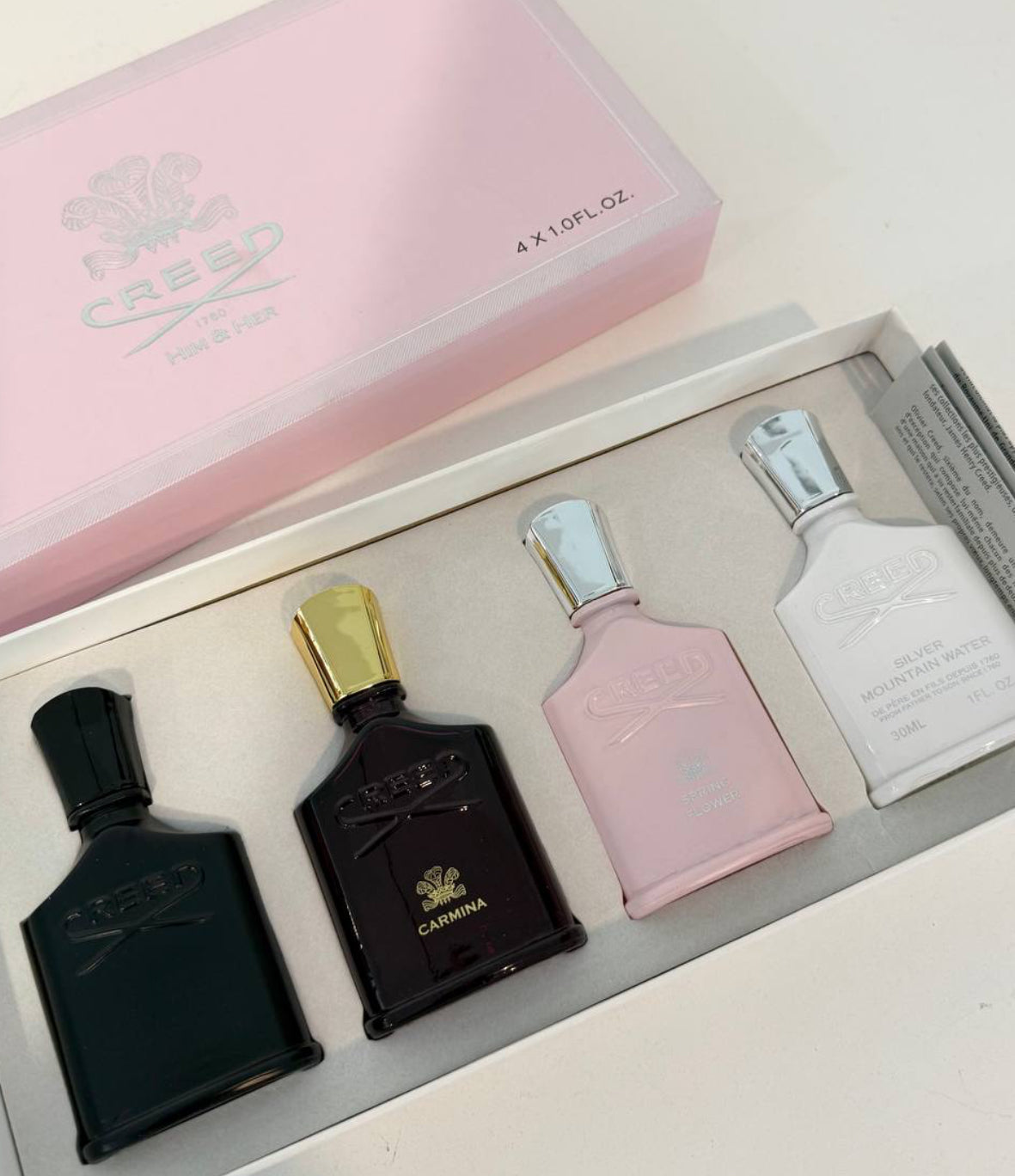 Creed Him & Her Miniature Gift Set (4x30ml) – 100% Authentic | Unisex