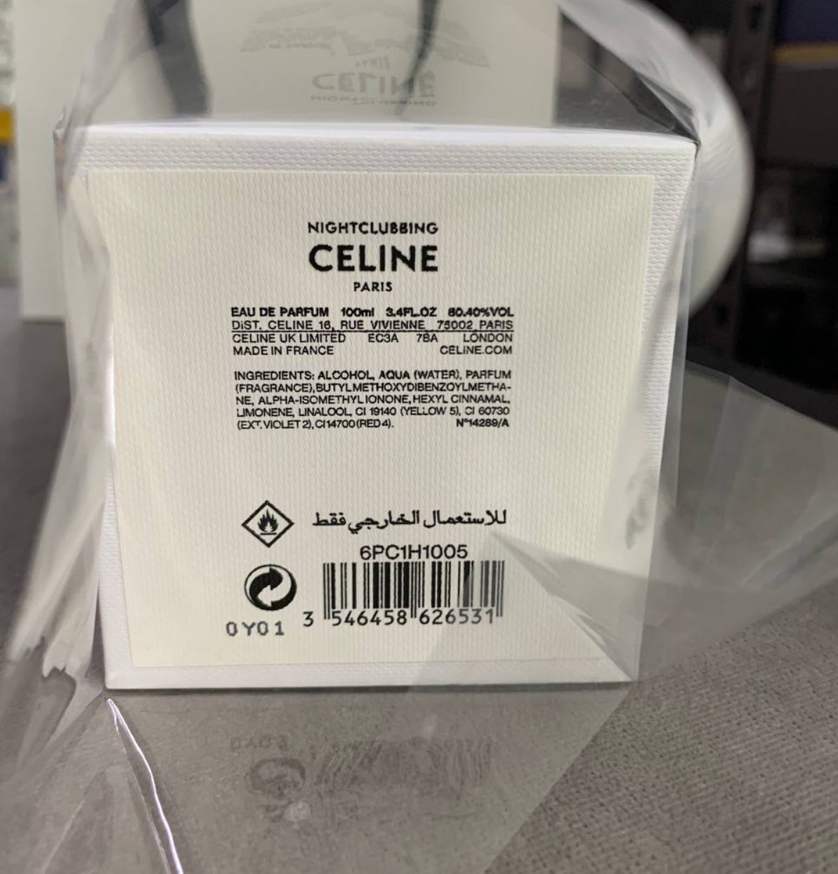 Celine Nightclubbing Eau De Parfum 100ml - 100% Authentic | Unisex Perfume