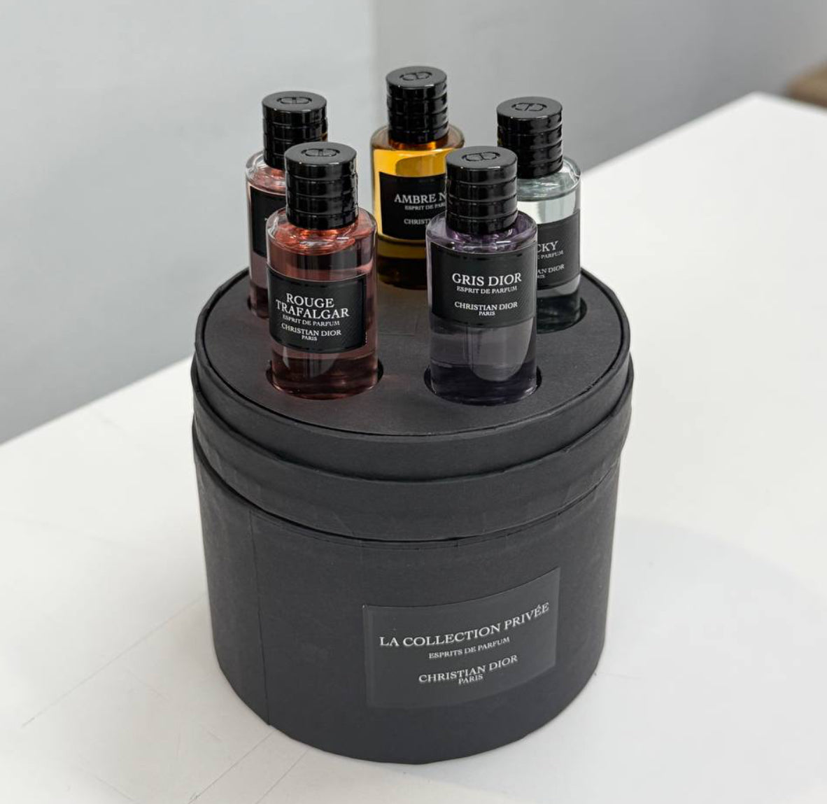 Christian Dior Private Collection Mini Set (5x10ml) – Rouge Trafalgar, Lucky, Gris Dior, Ambre Nuit | 100% Authentic | Unisex