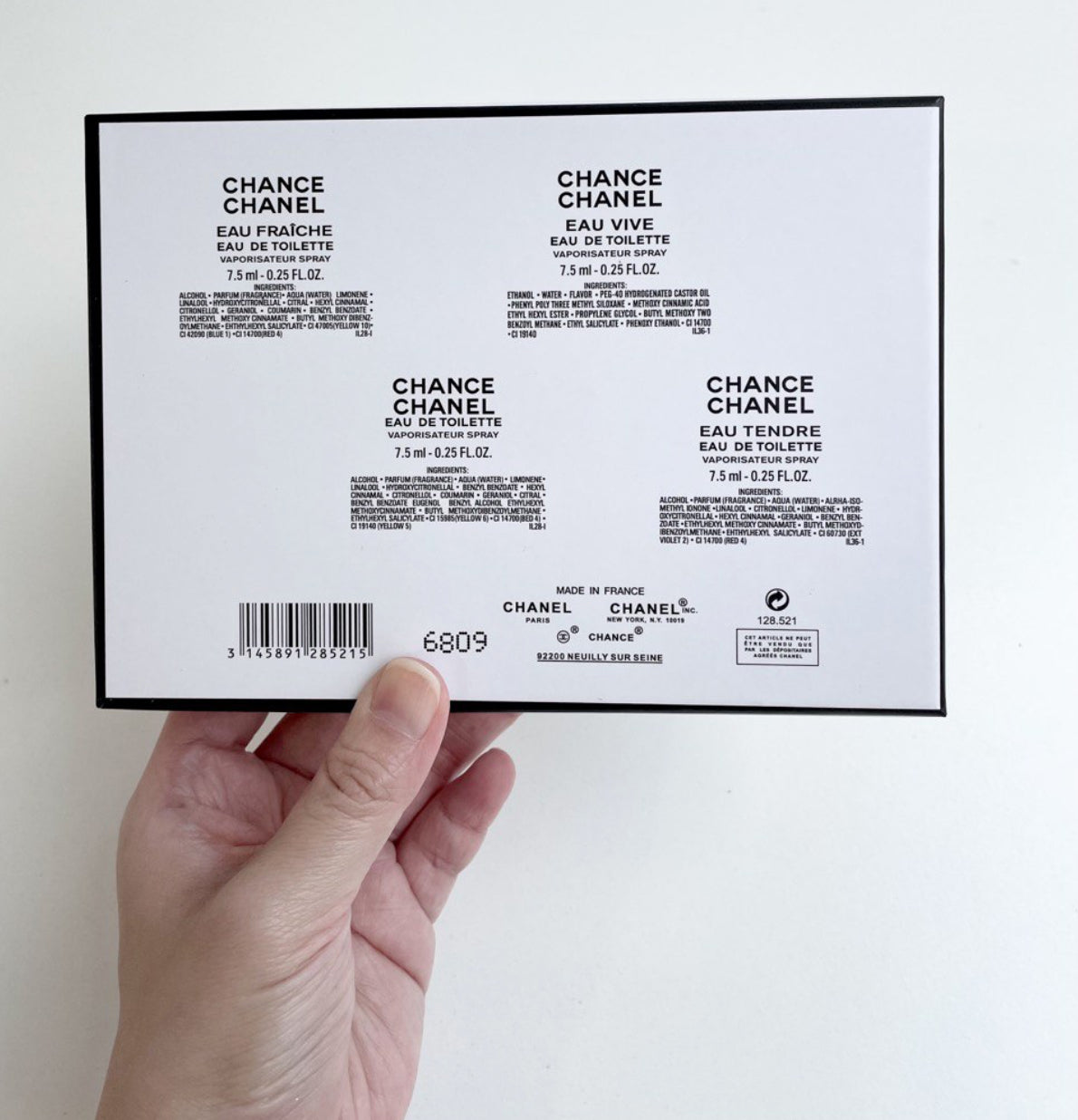 Chanel Chance Mini Gift Set (4 x 20ml) – 100% Authentic | Women Perfume Collection