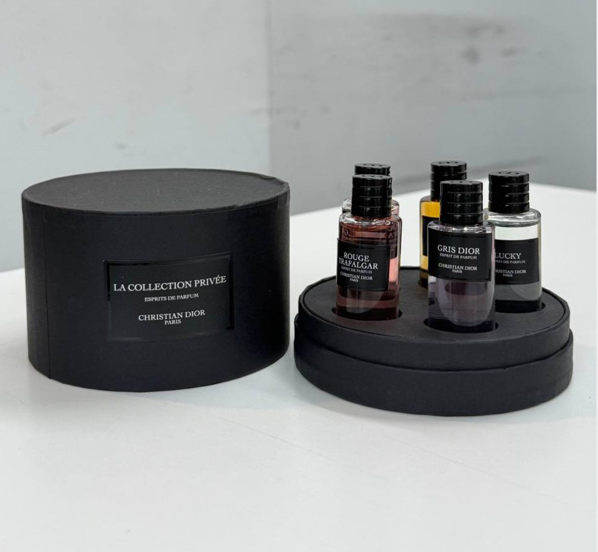 Christian Dior Private Collection Mini Set (5x10ml) – Rouge Trafalgar, Lucky, Gris Dior, Ambre Nuit | 100% Authentic | Unisex
