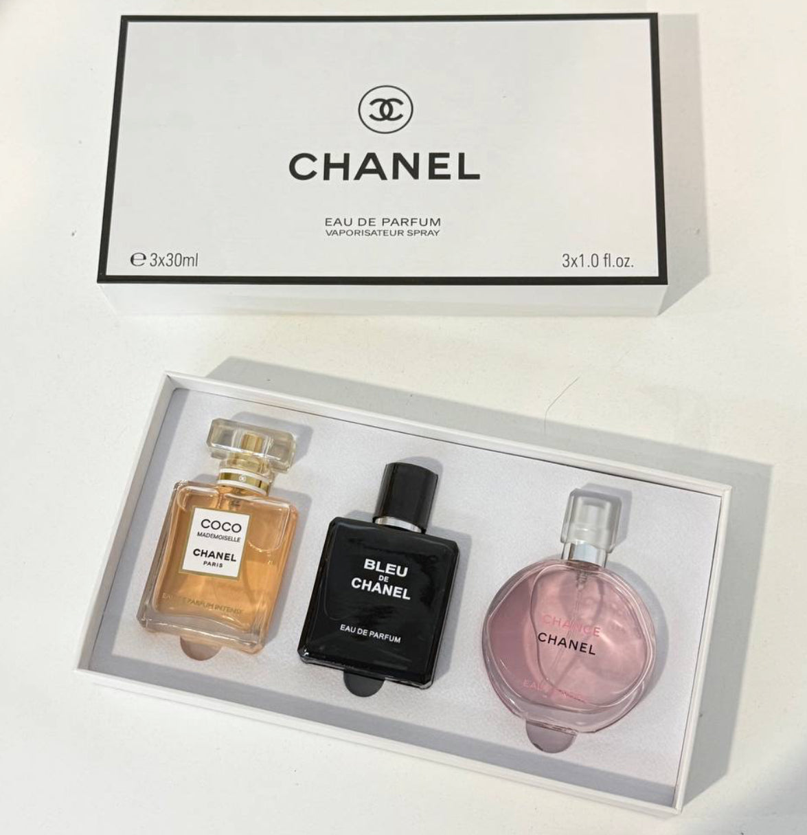 Chanel 3-in-1 Gift Set Eau De Parfum 30ml × 3 – 100% Authentic | Unisex Perfume
