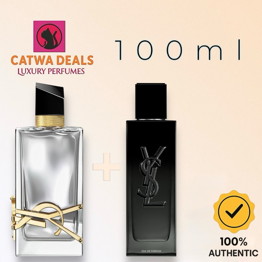 YSL MYSLF EDP + YSL Libre Absolu Platine EDP 100ml (2-in-1 Combo Offer)