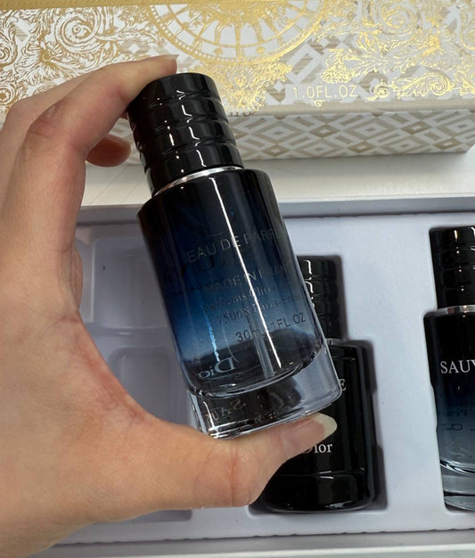 Dior Sauvage Gift Set (3x30ml) – Eau de Parfum, Elixir & Eau de Toilette | 100% Authentic | Men
