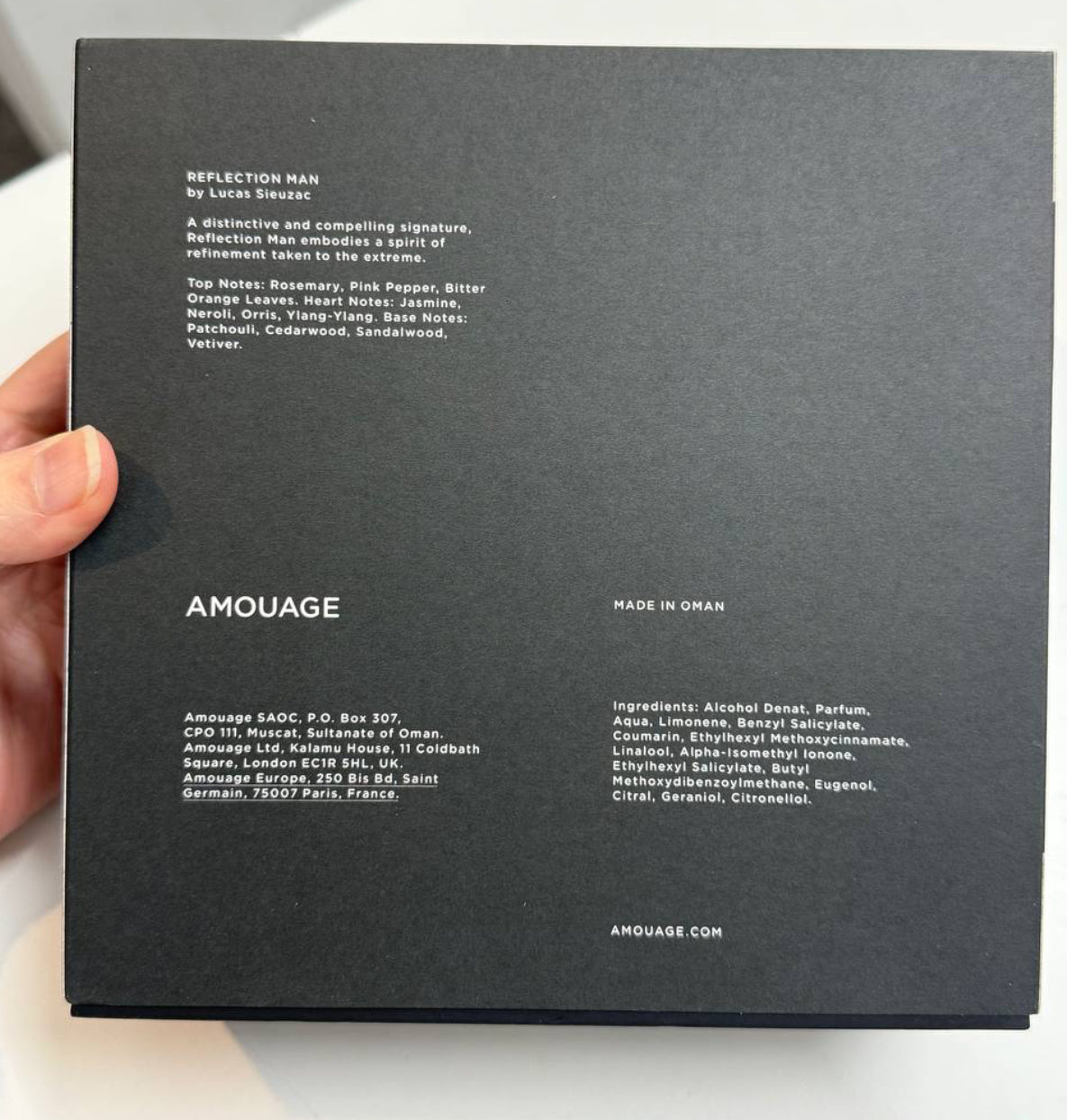 Amouage Reflection Man Eau de Parfum (100ml) – 100% Authentic | Men’s Perfume
