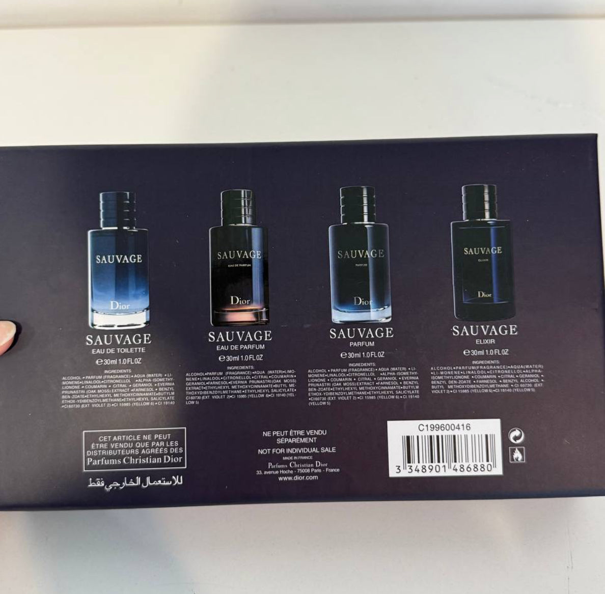 Dior Sauvage Gift Set 4in1 Each 30ml - 100% Authentic | Men Perfume Set