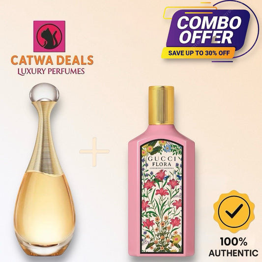 J’adore EDP + Gucci Flora Gorgeous Gardenia EDP 100ml — 2-in-1 Combo Offer 💛🌸 | 100% Authentic