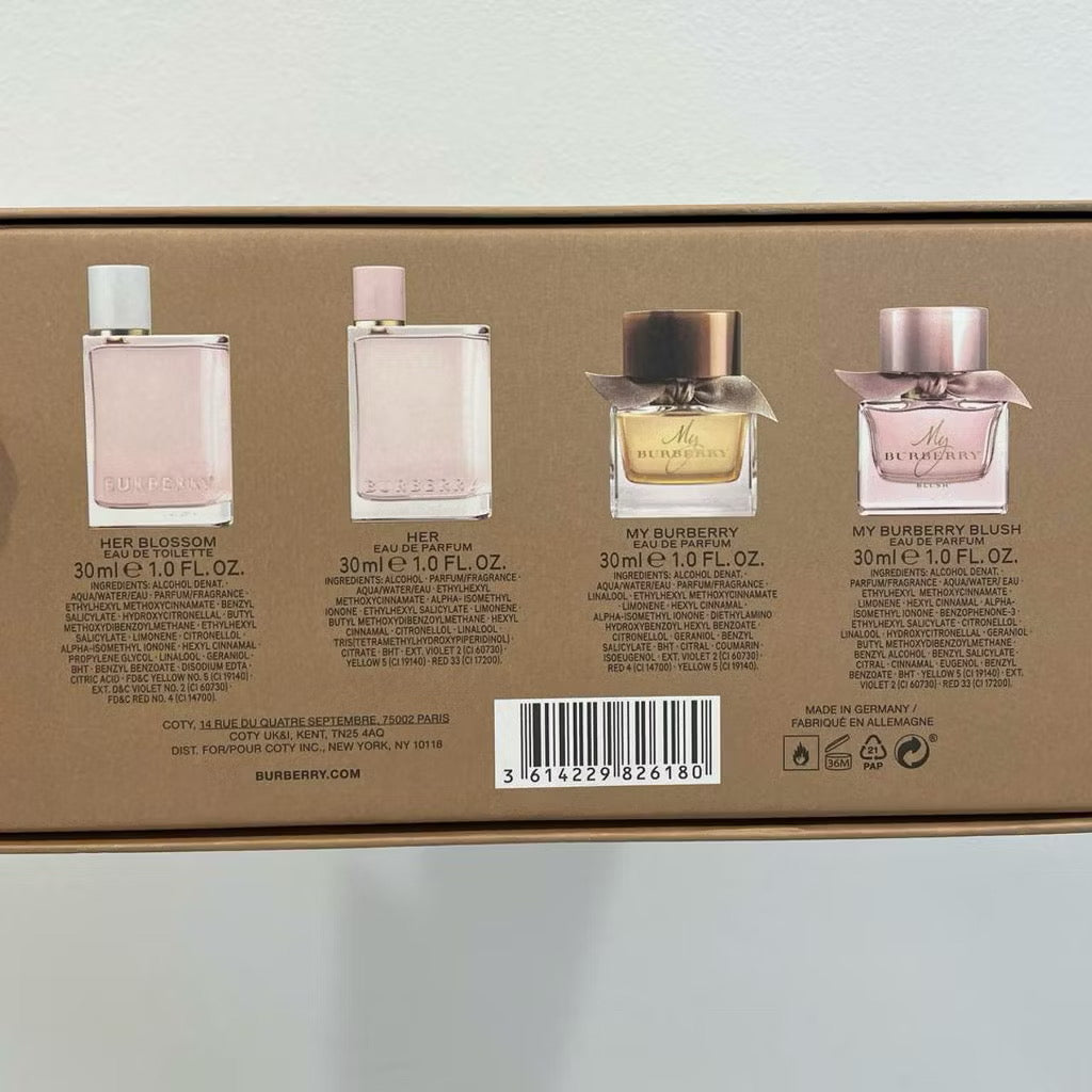 Burberry 4in1 Perfume Mini Gift Set Each 30ml - 100% Authentic | Women Perfume