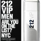 212 Vip Men ( Are You On The List? ) NYC EDT For Men 100ml - 100% Authentic | Men Perfume